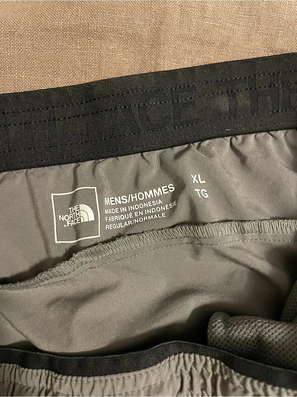 The North Face FlashDry-XD Grey Khaki Joggers Mens‎ XL Tapered Hiking Pants G2